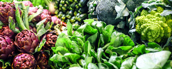 An assortment of colorful vegetables