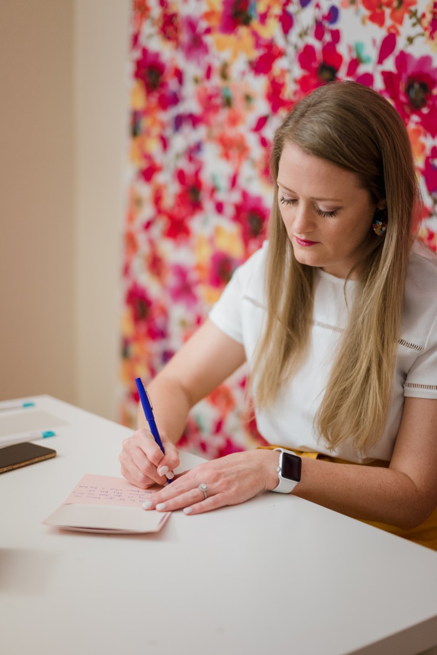 Amber writing a letter