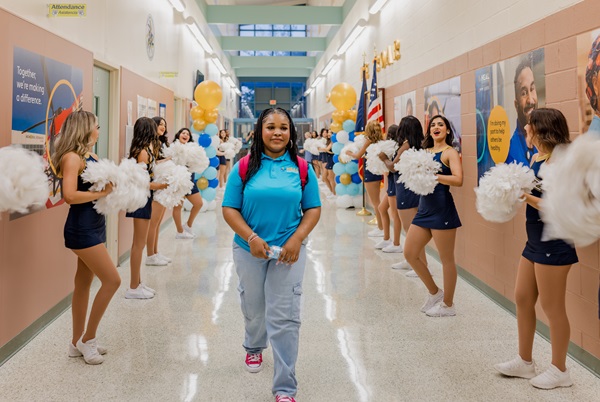 First day of school for one HEAL High School student
