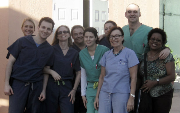 Doctors and nurses in Haiti