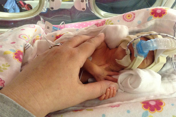 Baby Gigi in NICU