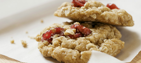 Oatmeal Cookies with Dried Cranberries and Nuts