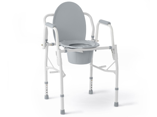 Medline Steel Drop Arm Commode