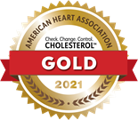 American Heart Association Check, Change, Control Cholesterol Gold Seal 2021