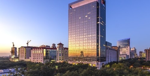View of Houston at Sunset