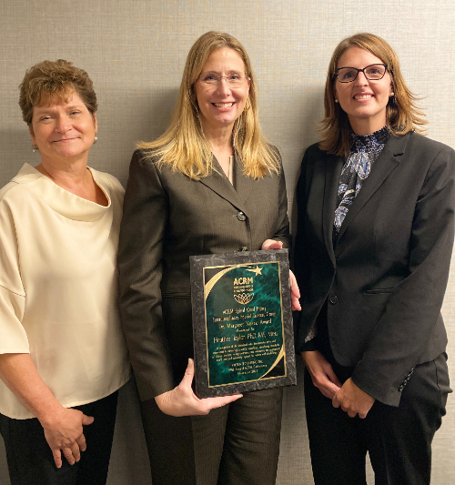 Heather Taylor Receives ACRM Margaret Nosek Award