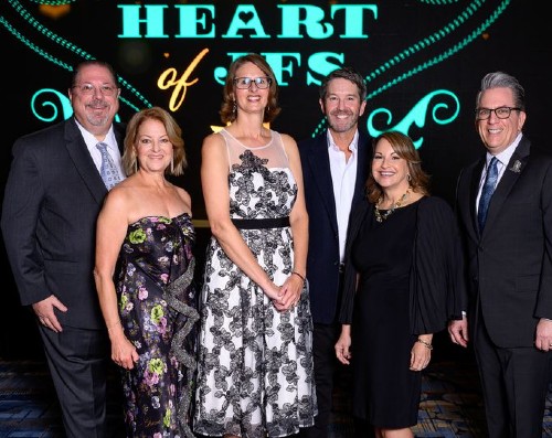 Mark and Karen Edelman, Rhonda Abbott, Todd and Sylvia Riff and Carl Josehart