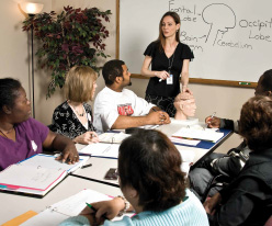 People meeting in board room