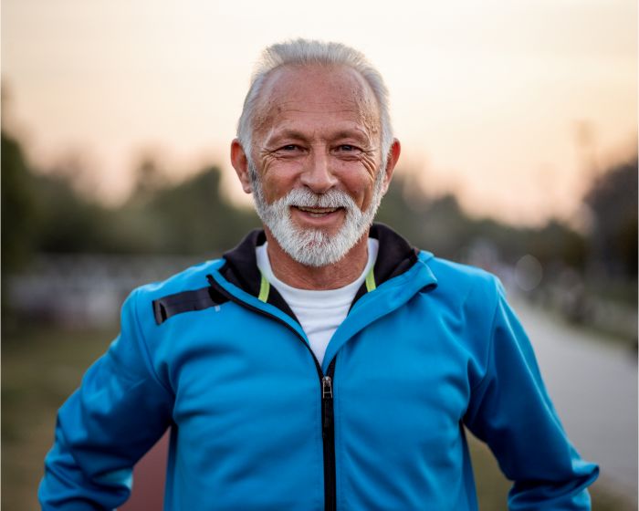 elder man smiling